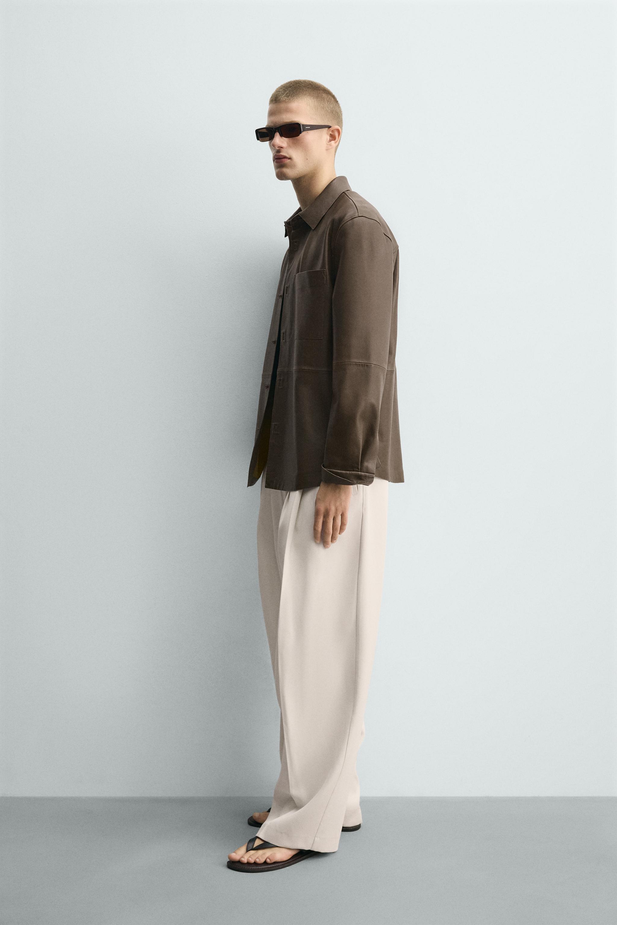 LEATHER POCKET SHIRT
